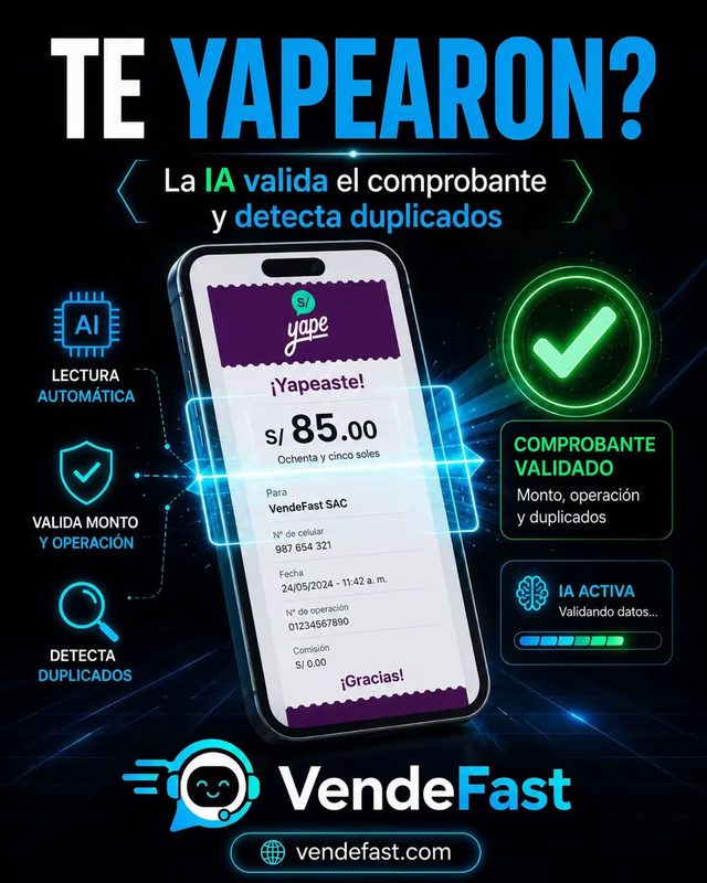 ¿Te yapearon? La IA valida el comprobante y detecta duplicados